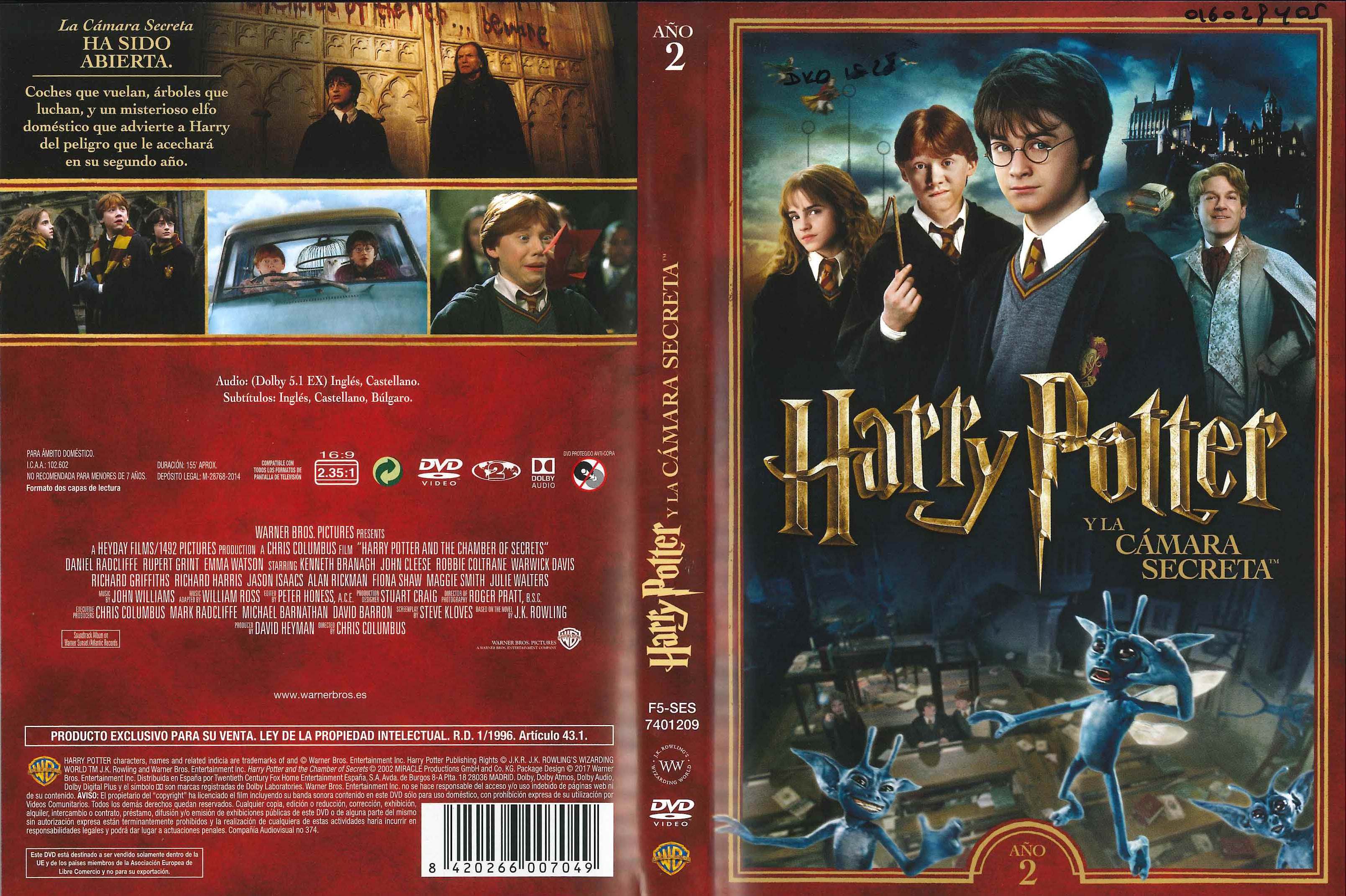 Inicio De Harry Potter Y La Camara Secreta En DVD (2003