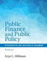 Libro: Public finance and public policy - 9781316501801 - Hillman, Arye L.  -  Marcial Pons Librero